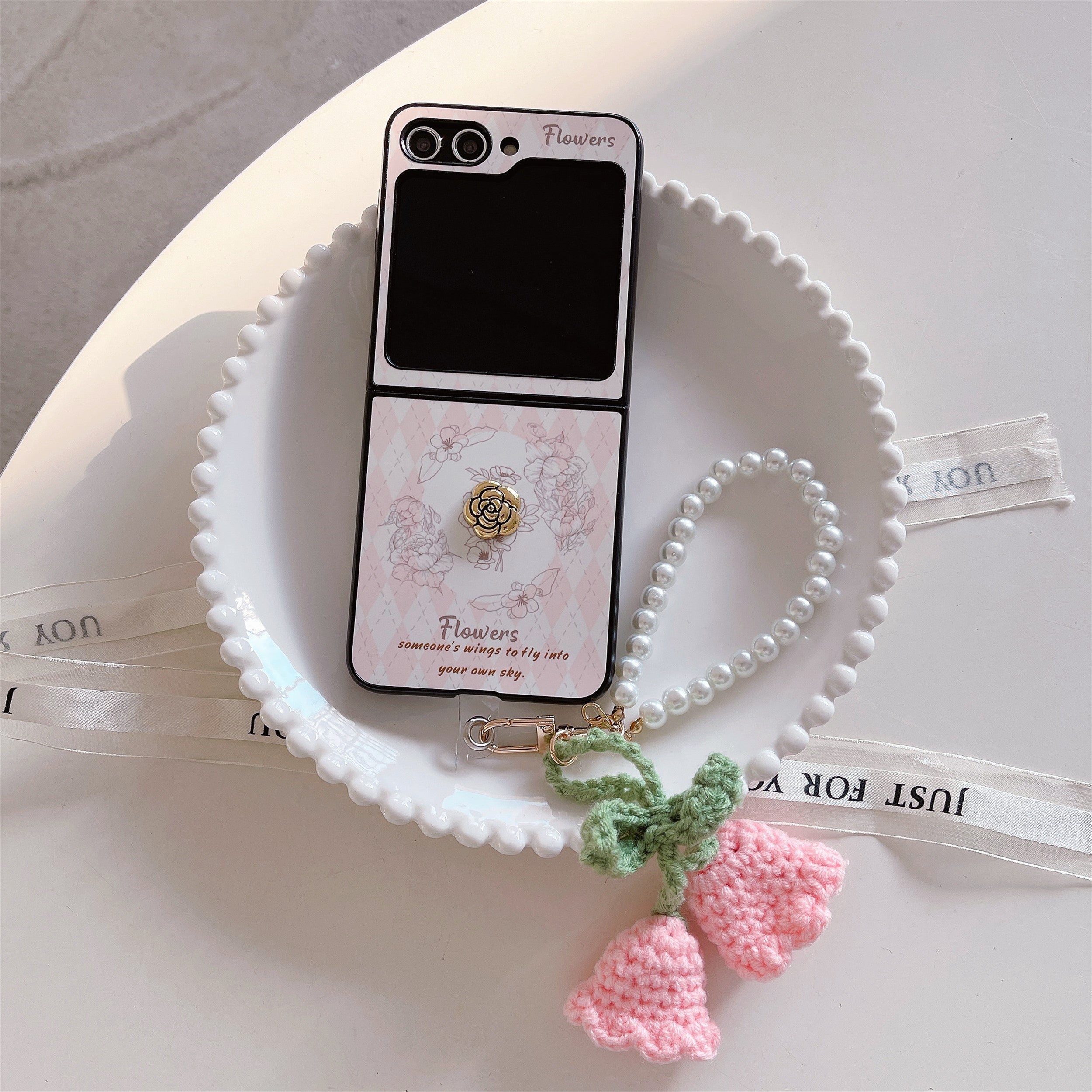 For Samsung Galaxy Z Flip5 5G Pattern Case TPU Protective Phone Cover with Strap For Samsung Galaxy Z Flip5 5G Pattern Case TPU Protective Phone Cover with Strap